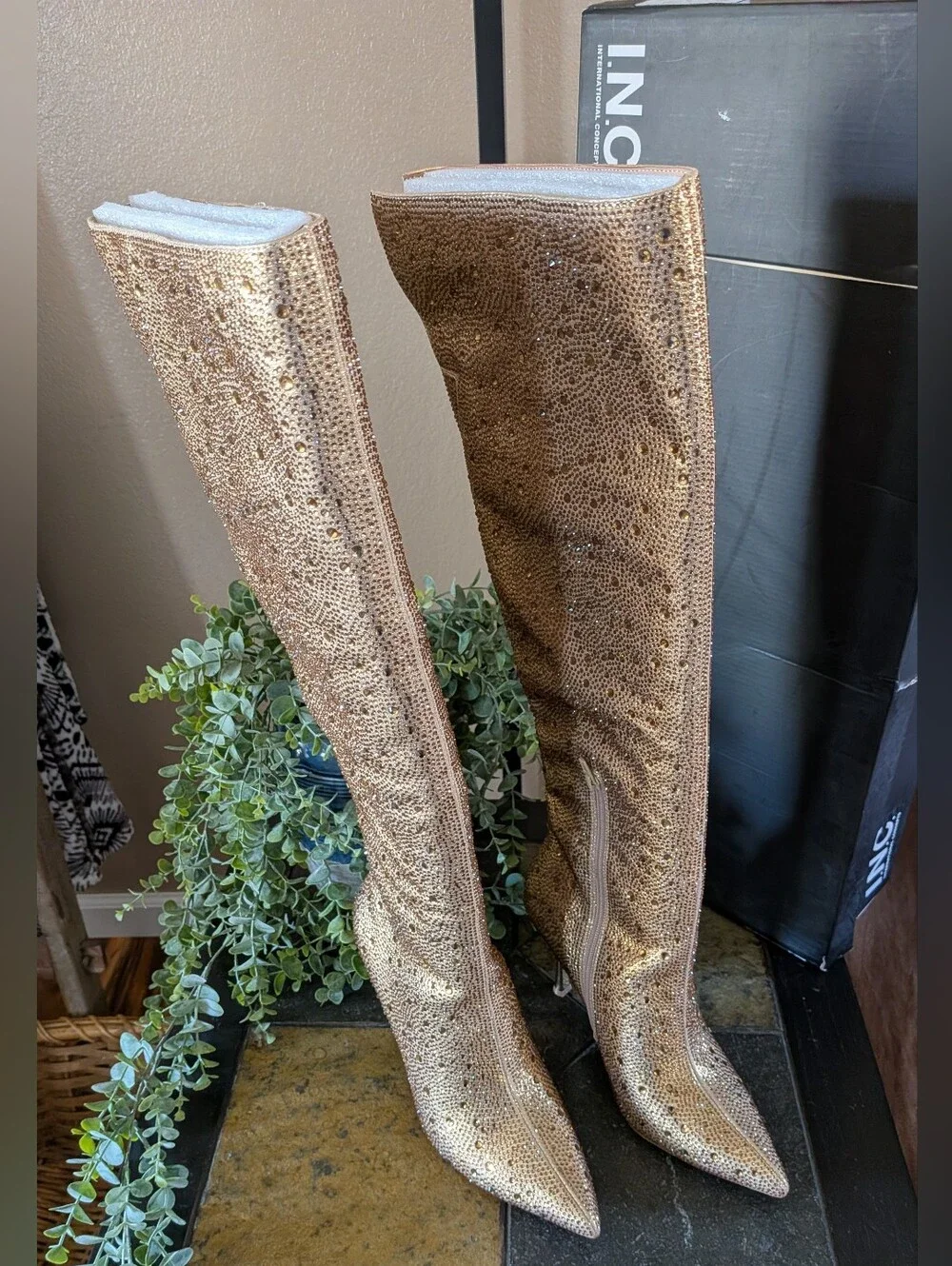 NWT!  I.N.C. International Concepts stiletto heel over-the-knee boots Size 8.5M
